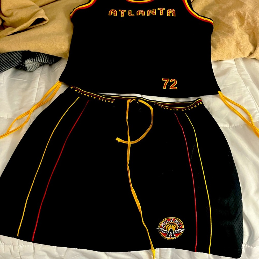 Black Atlanta Tank Top and Skirt Set
